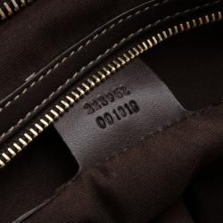 مملوكة مسبقًا Gucci Monogram GG Logo Crystal Borsa Satchel