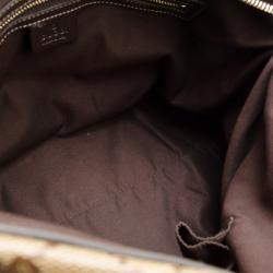 مملوكة مسبقًا Gucci Monogram GG Logo Crystal Borsa Satchel