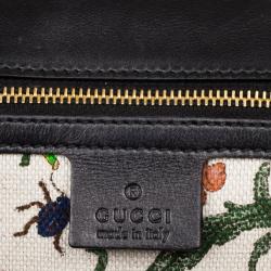 Pre Owned Gucci Black Top Handle Bamboo Bag 