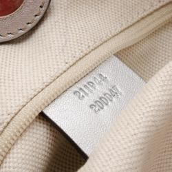 Pre Owned Gucci Silver Guccissima Leather Sukey Tote 