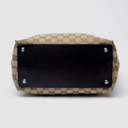 Pre Owned Gucci Brown Gucci Craft Original GG Canvas Tote