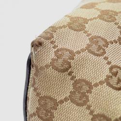 Pre Owned Gucci Brown Gucci Craft Original GG Canvas Tote