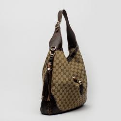 Pre Owned Gucci Monogram Large Jackie Hobo Shoulder Bag 