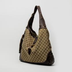 Pre Owned Gucci Monogram Large Jackie Hobo Shoulder Bag 