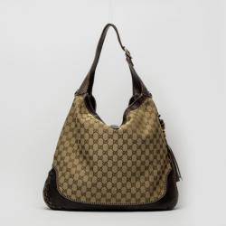 Pre Owned Gucci Monogram Large Jackie Hobo Shoulder Bag 