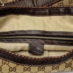 Pre Owned Gucci Monogram Large Jackie Hobo Shoulder Bag 
