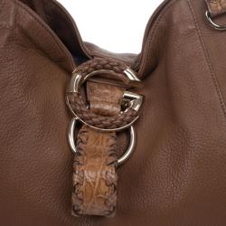 مملوكة مسبقًا Gucci Moka Soft Icon Leather Hobo Bag