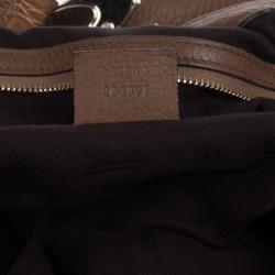 مملوكة مسبقًا Gucci Moka Soft Icon Leather Hobo Bag