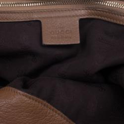 مملوكة مسبقًا Gucci Moka Soft Icon Leather Hobo Bag