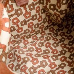 Pre Owned Gucci Brown Leather 'Indy' Large Tassel Hobo