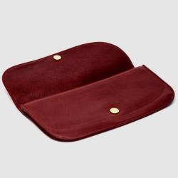 Pre Owned Gucci Red Leather 1973 Clutch