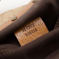 Pre Owned Gucci Classic GG Monogram Bamboo Handle Handbag