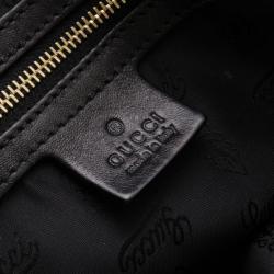 Pre Owned Gucci Black Pelham Python Tote 