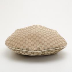 مملوكة مسبقًا Gucci Brown Canvas Monogram GG Hobo