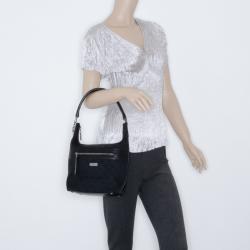 مملوكة مسبقًا Gucci Black Canvas Monogram Hobo 