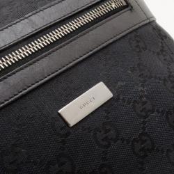 مملوكة مسبقًا Gucci Black Canvas Monogram Hobo 