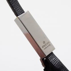 مملوكة مسبقًا Gucci Black Satin Small Hobo With Leather Strap