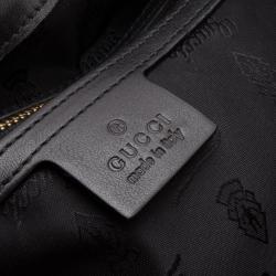 مملوكة مسبقًا Gucci Black and Gold Tapestry Hysteria Bag