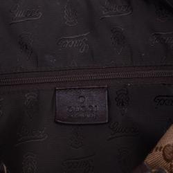 Pre Owned Gucci Crystal Monogram Duchessa Medium Boston Satchel