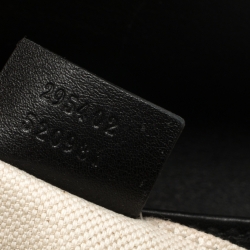 Pre Owned Gucci Black Guccissima Leather Medium Emily Chain Shoulder Bag