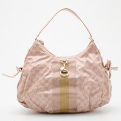 مملوكة مسبقًا Gucci Pink Crystal Hobo