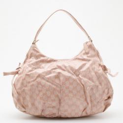 مملوكة مسبقًا Gucci Pink Crystal Hobo