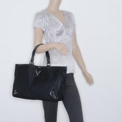 Pre Owned Gucci Black Abbey Large Tote 