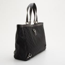 Pre Owned Gucci Black Abbey Large Tote 