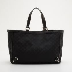 Pre Owned Gucci Black Abbey Large Tote 