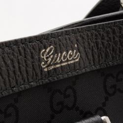 Pre Owned Gucci Black Abbey Large Tote 