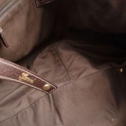 Pre Owned Gucci Brown GG Logo Abbey Tote