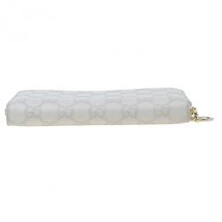 Pre Owned Gucci Beige Guccissima Leather Long Zippy Wallet
