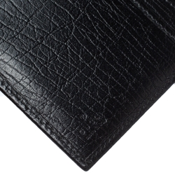 Pre Owned Gucci Beige/Black GG Canvas and Leather Bamboo Continental Wallet