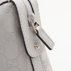 Pre Owned Gucci Silver GG Imprimé Tote