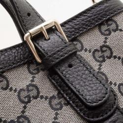 مملوكة مسبقًا Gucci Grey Abbey D Ring Convertible Tote