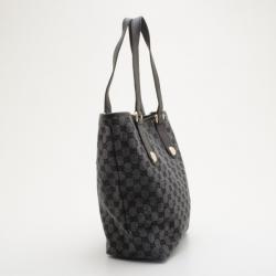 مملوكة مسبقًا Gucci Grey GG Denim Canvas Bucket Tote