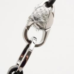 مملوكة مسبقًا Gucci Black G Details Buckle Denim Canvas Medium Hobo