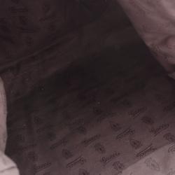 مملوكة مسبقًا Gucci Brown Leather Braided Handle Tassel Tote