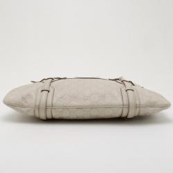 مملوكة مسبقًا Gucci Cream Guccissima 85th Anniversary Hobo