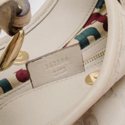 مملوكة مسبقًا Gucci Cream Guccissima 85th Anniversary Hobo