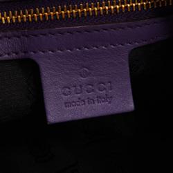 مملوكة مسبقًا Gucci Purple Whipstitch Leather New Jackie Hobo