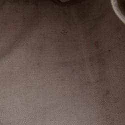 Pre Owned Gucci Black Leather Red Green Stripe Hobo