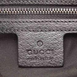 Pre Owned Gucci Black Monogram GG Treasure Shoulder Bag