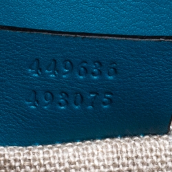 مملوكة مسبقًا Gucci Blue Microguccissima Leather Mini Emily Chain Shoulder Bag