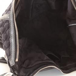 Pre Owned Gucci Techno Medium Hobo With Tassel With Bamboo Detail