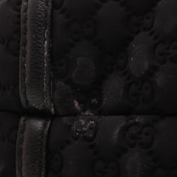 Pre Owned Gucci Techno Medium Hobo With Tassel With Bamboo Detail