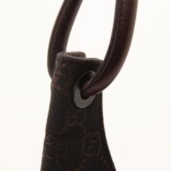 Pre Owned Gucci Black GG Monogram Medium Hobo