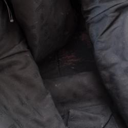 Pre Owned Gucci Grey Braided Handle Guccissima Trim Bag