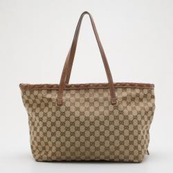 مملوكة مسبقًا Gucci Brown GG Tassel Tote