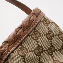 مملوكة مسبقًا Gucci Brown GG Tassel Tote